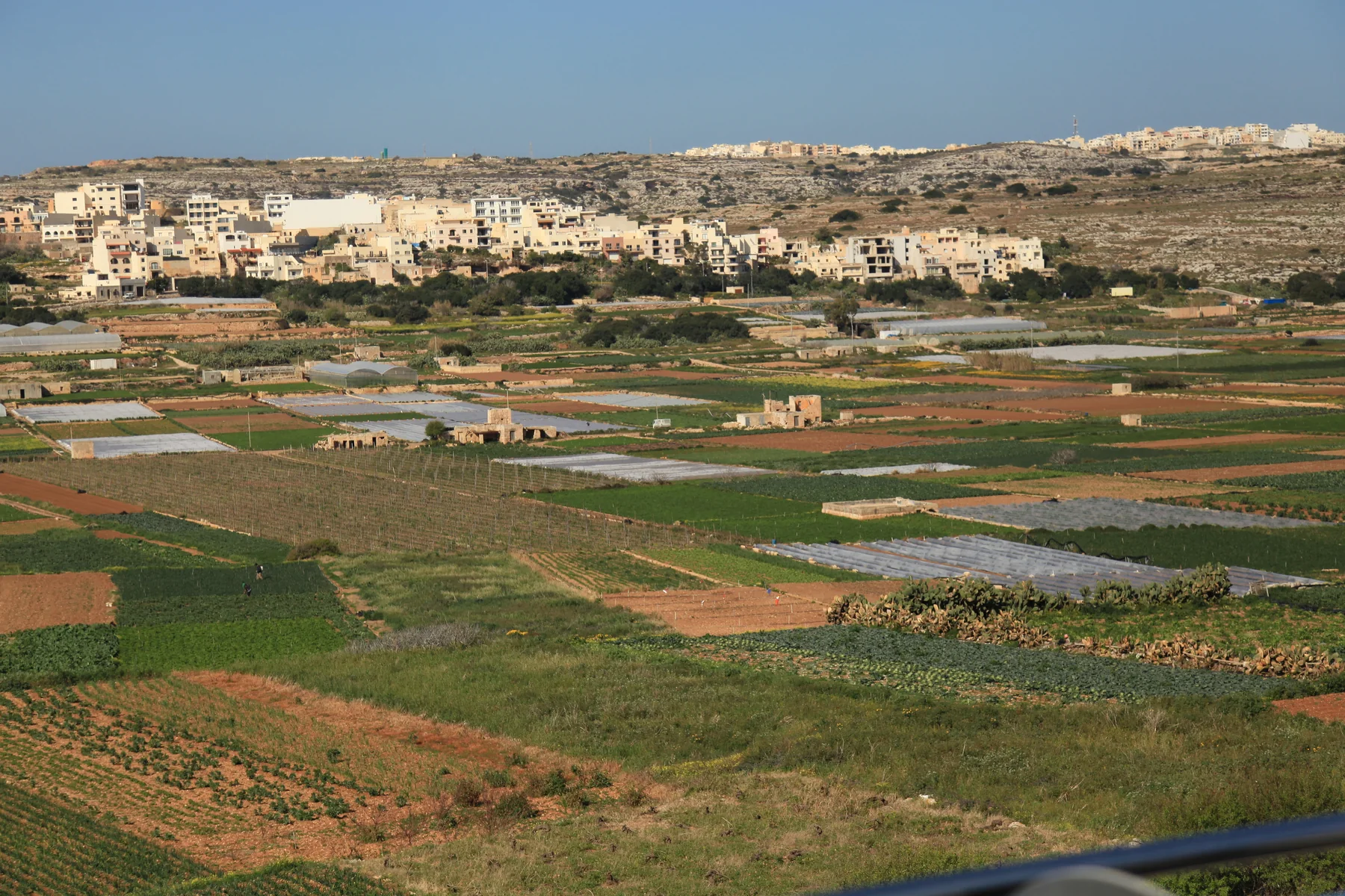 Manikata village and cultivated fields photographed in 2013